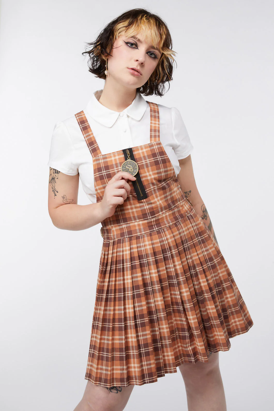 Looking Glass Tartan Pinafore