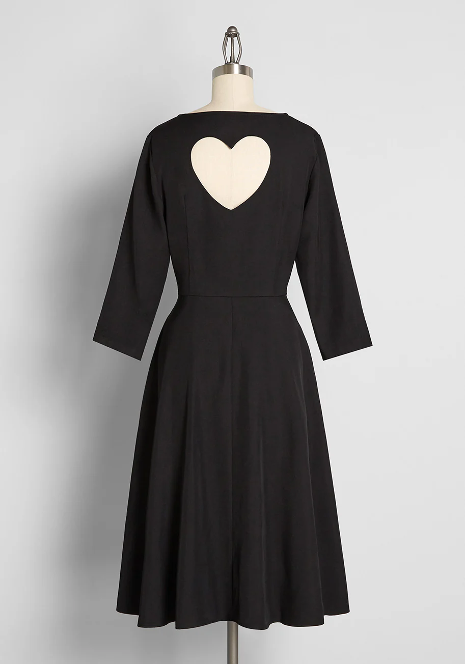 Shape of My Heart A-Line Dress