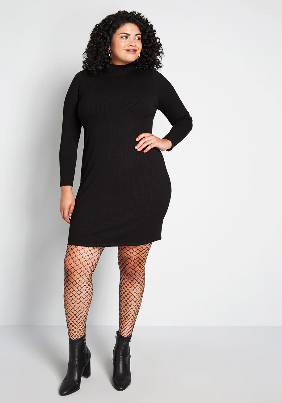 Most Favored Mock Neck Dress