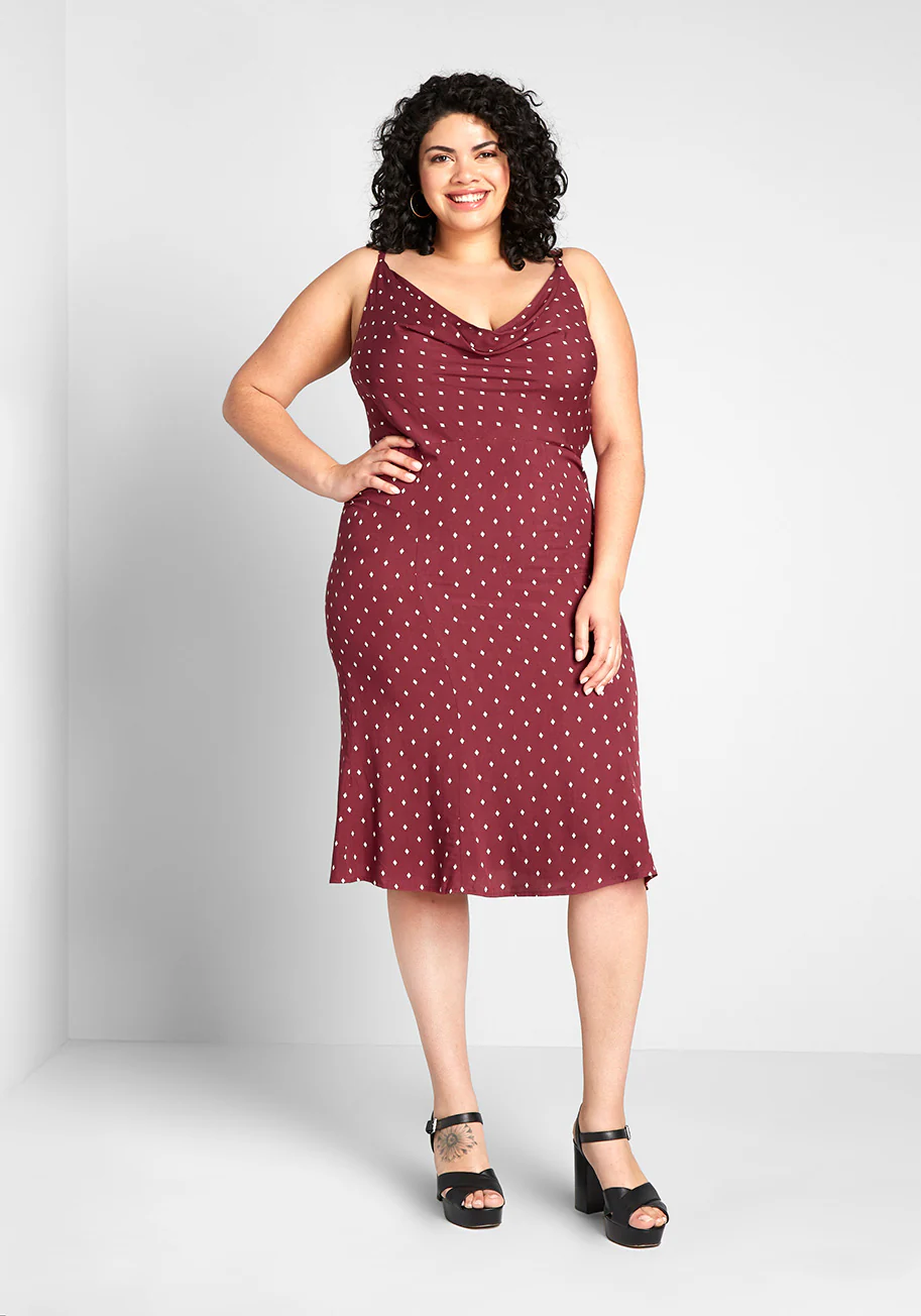 Cowl Me Anytime Slip Dress