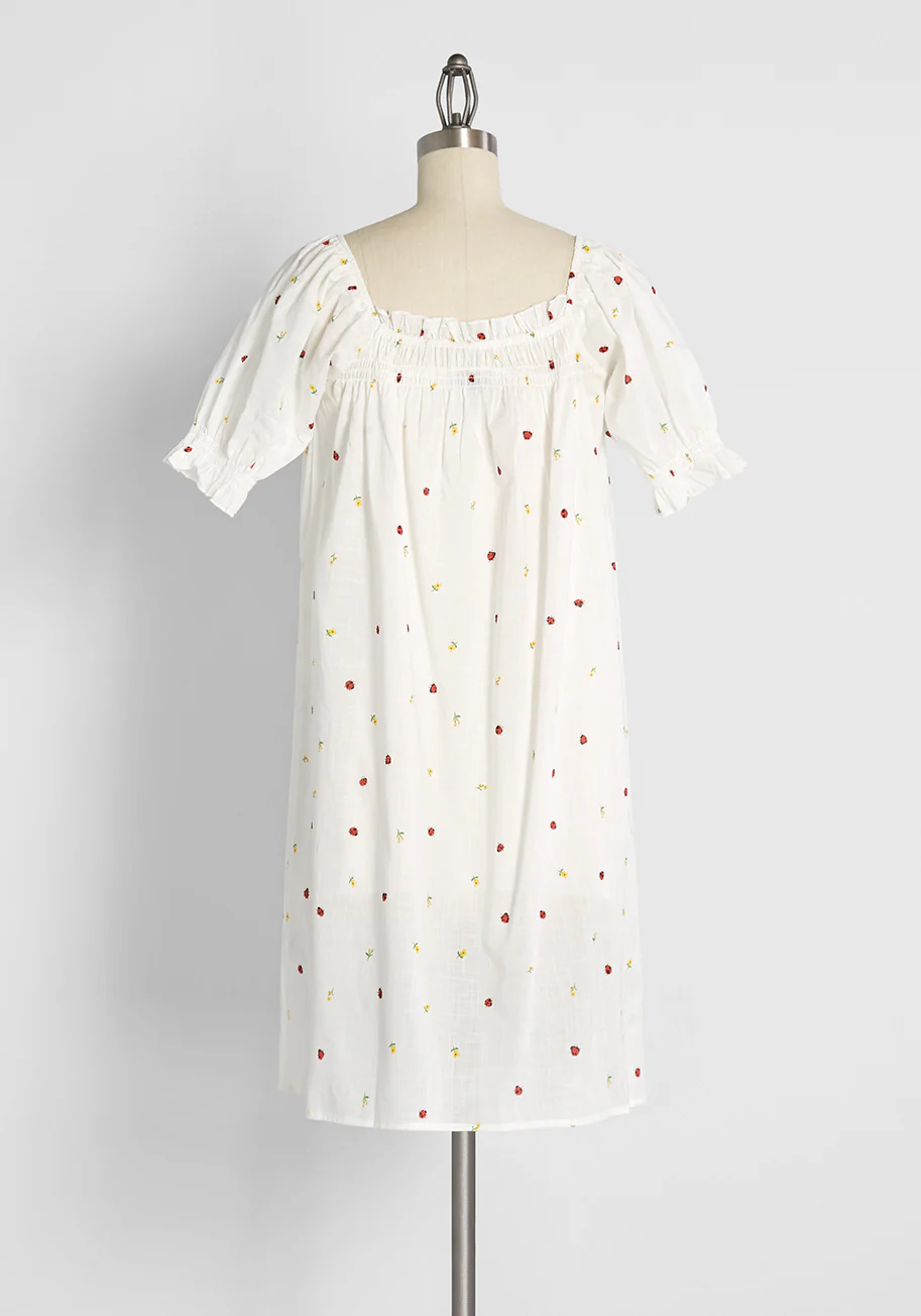 Summertime Garden Stories Smocked Mini Dress