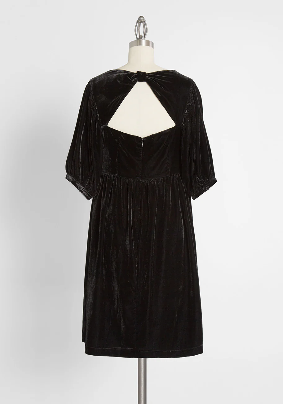 Softly Sumptuous Velvet Babydoll Dress