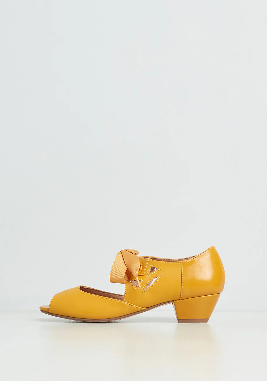 Major Motion Picturesque Peep-Toe Heel