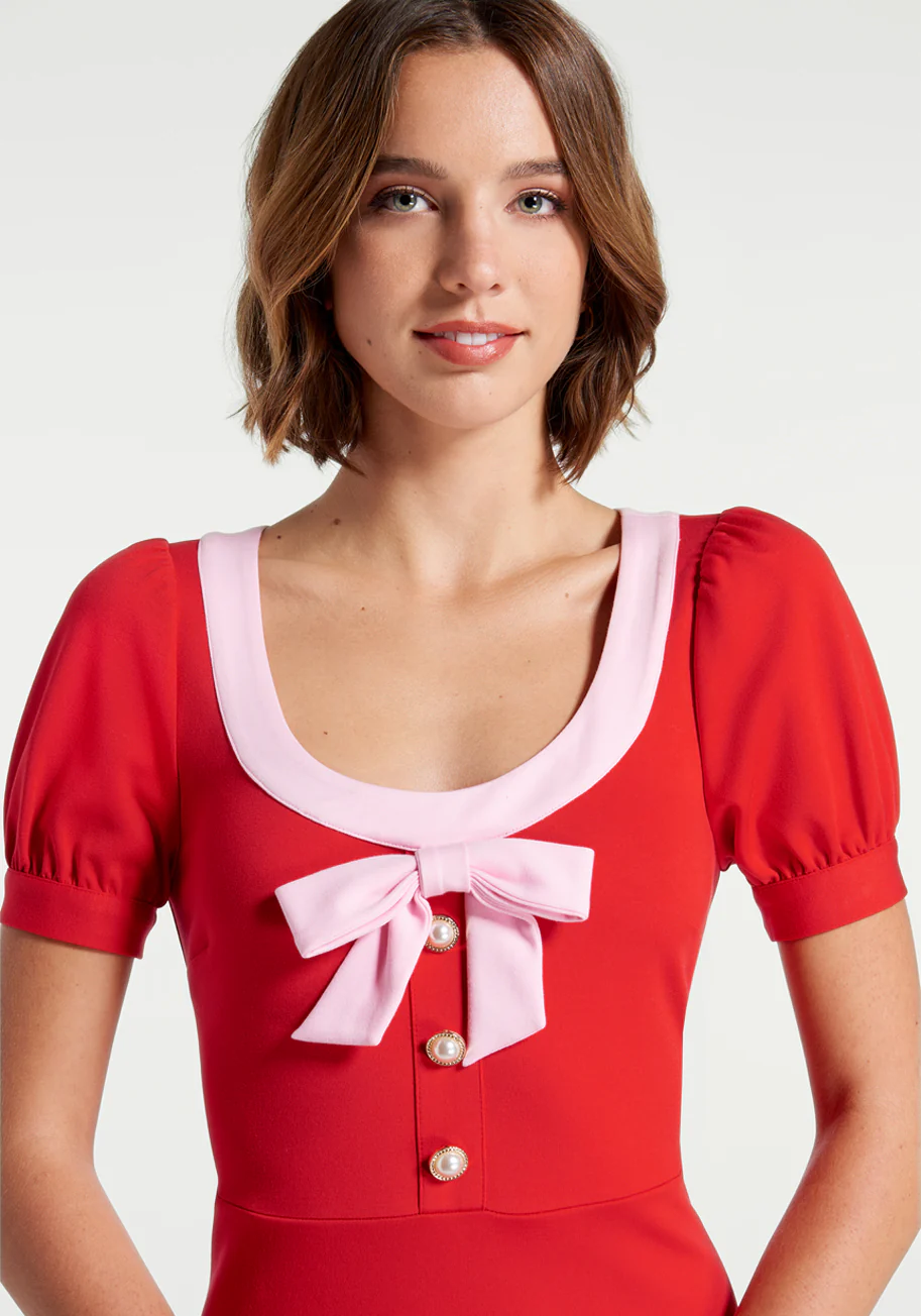 Greet Me Sweetly A-Line Dress