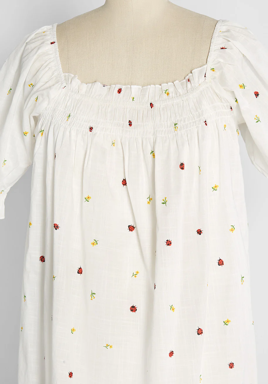 Summertime Garden Stories Smocked Mini Dress