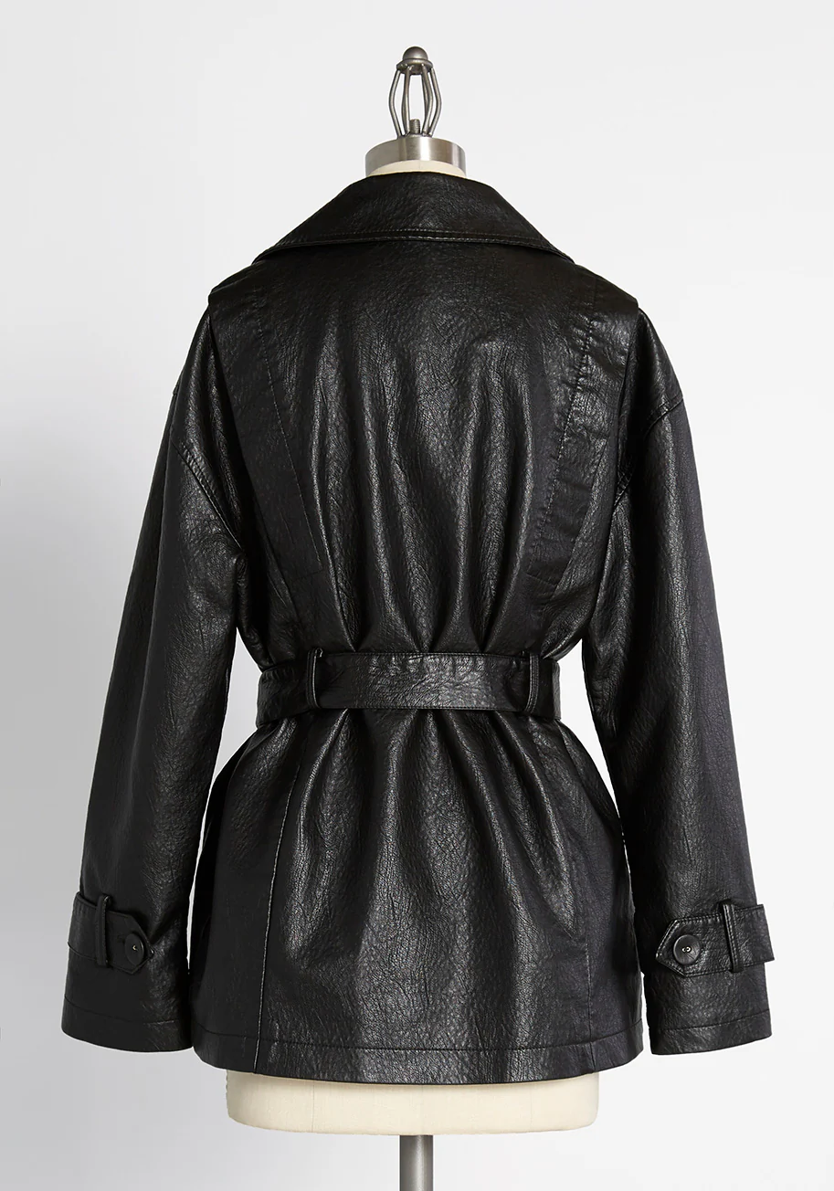 Confidant of Cool Vegan Leather Jacket