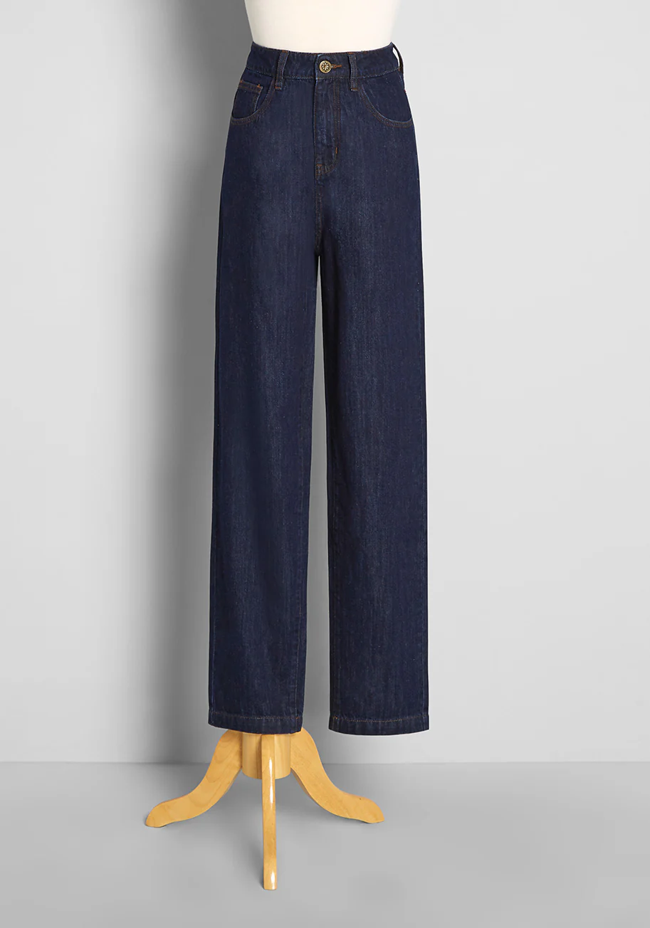 Rainbow In Tow Embroidered Jeans