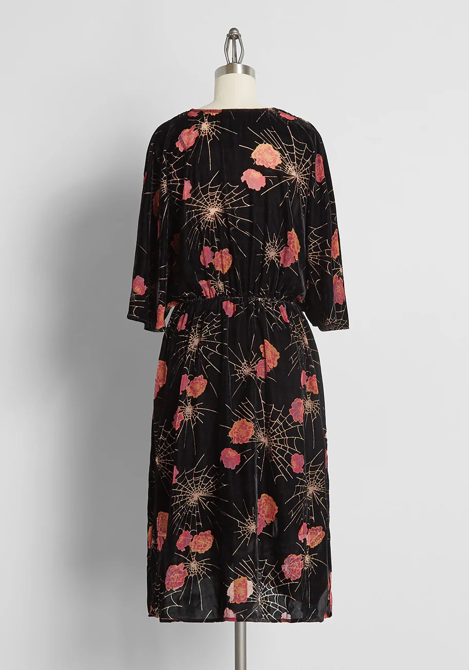 Dramatic Depths Velvet Dress