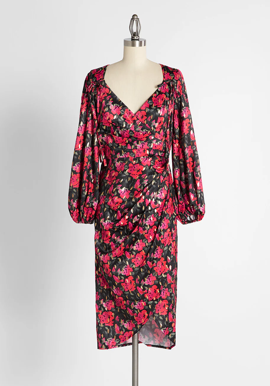 Gathering Roses Sheath Dress