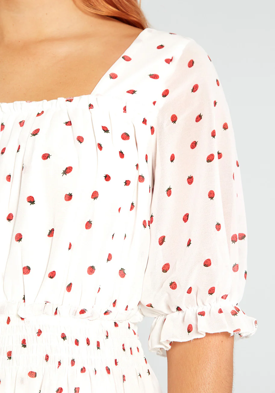 Sweet Days on Strawberry Hill Midi Dress