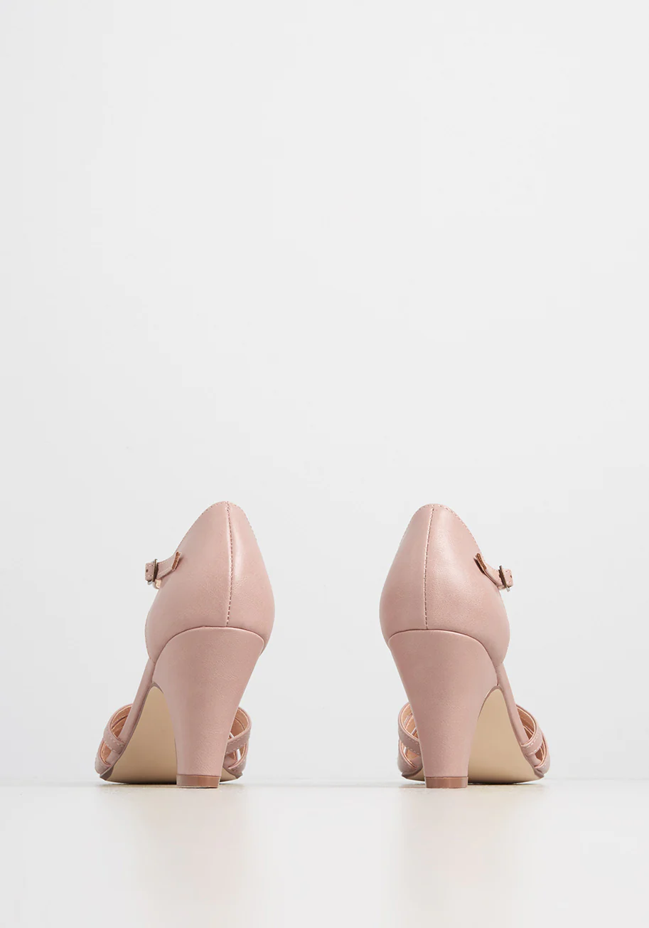 Chelsea Crew There Chic Goes T-Strap Heel in Mauve