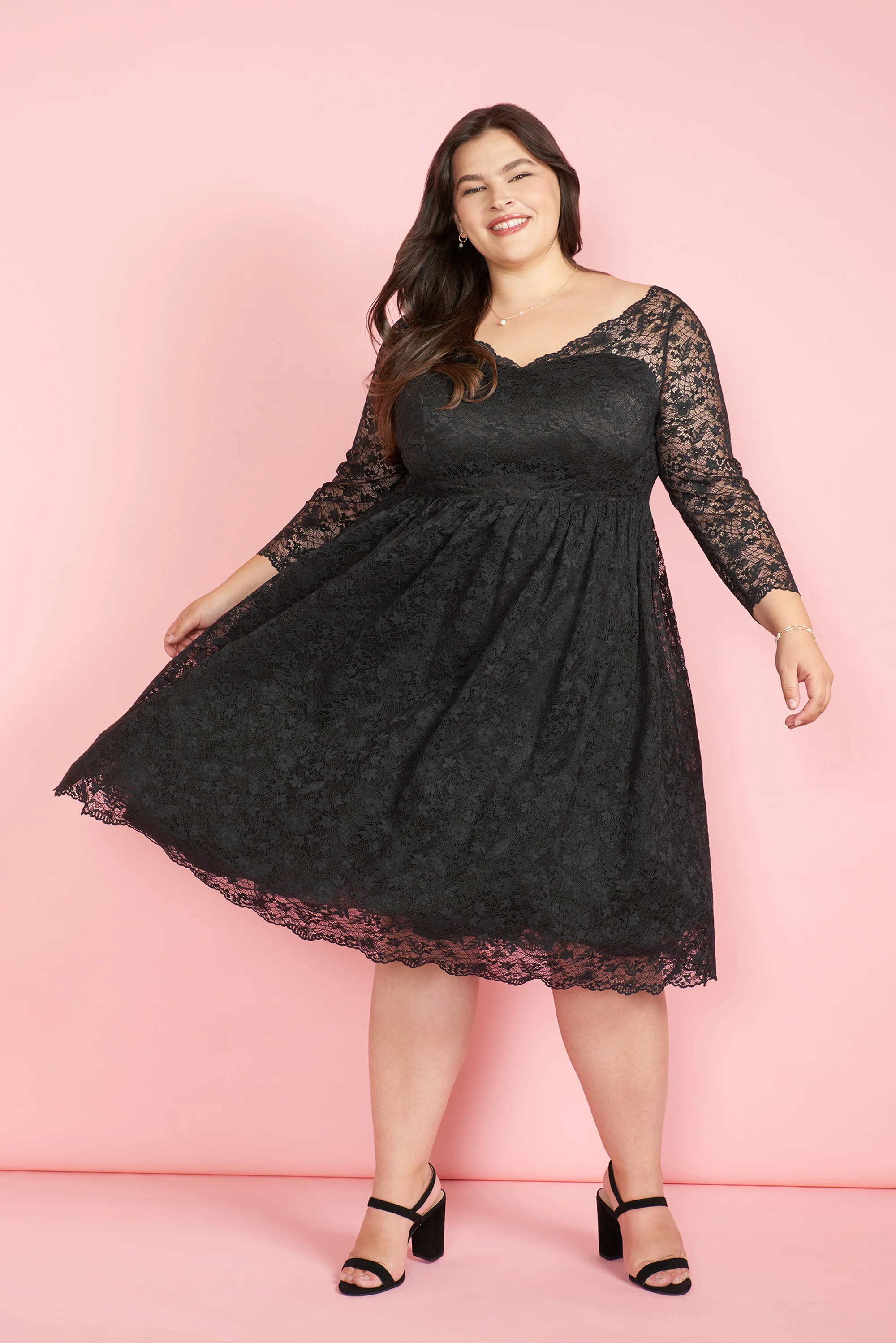 Dramatic Performance Lace Dress