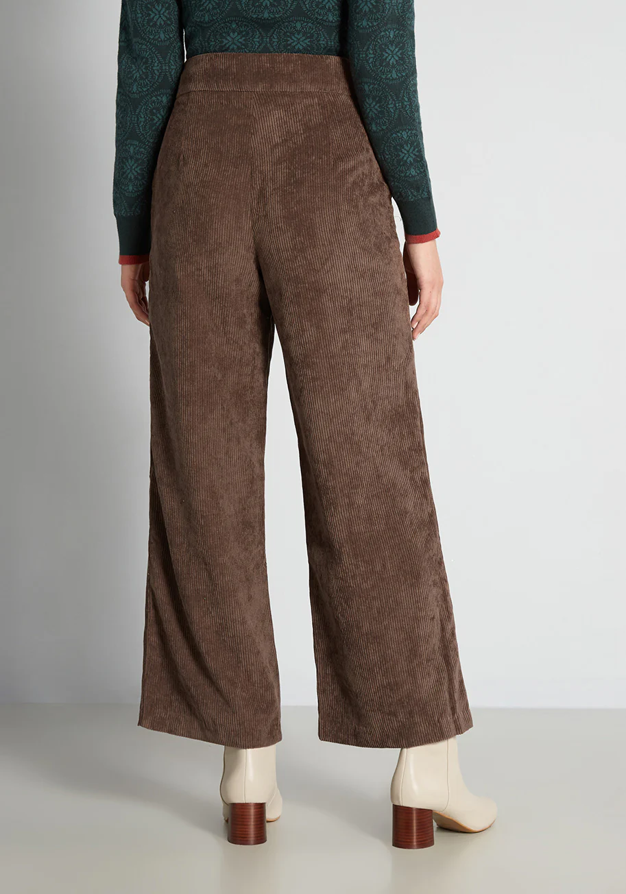 Keeping the Cord Score Wide-Leg Pants