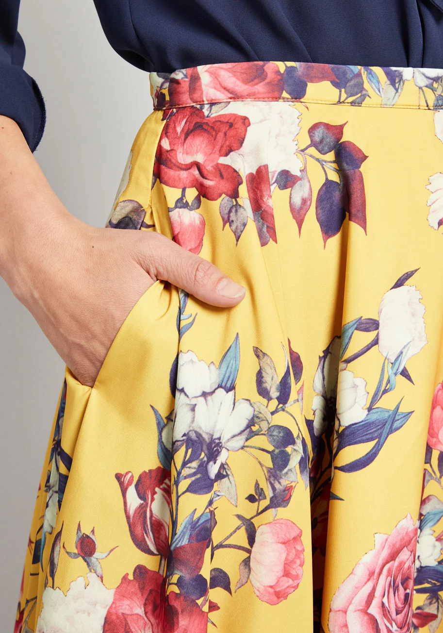 Ikebana for All A-Line Skirt