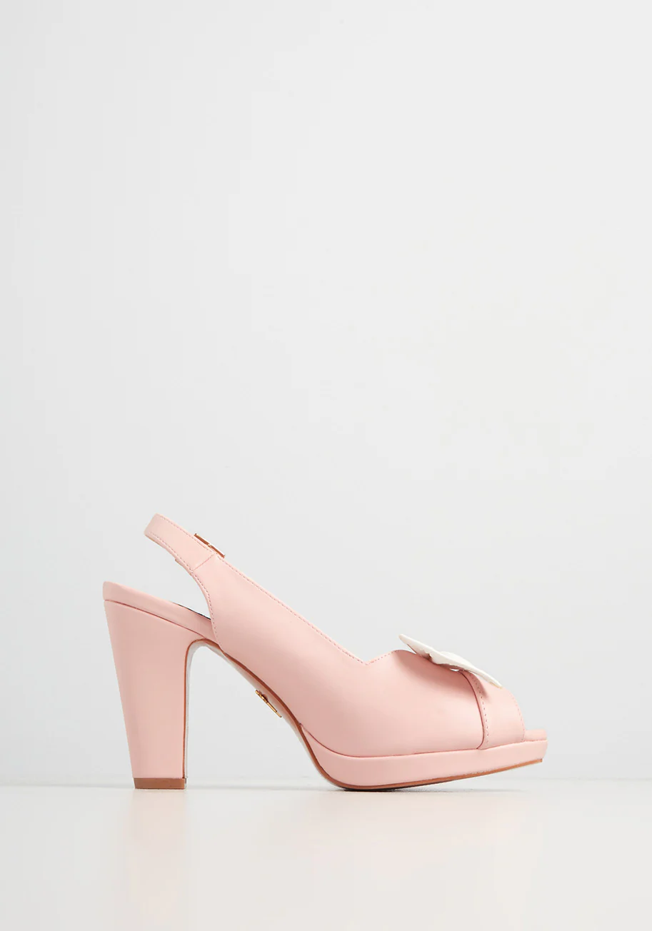 Lulu Hun x Collectif Little Bow Pink Heel