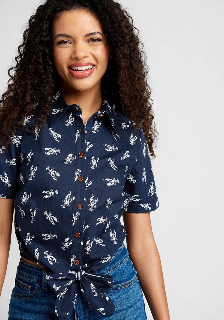 Pinch Of Style Tie-Waist Top