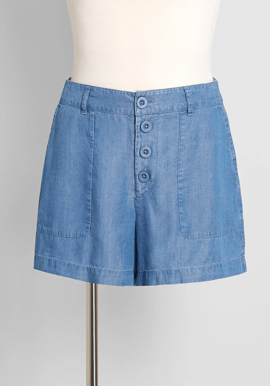 Chambray Cutie Pie Shorts