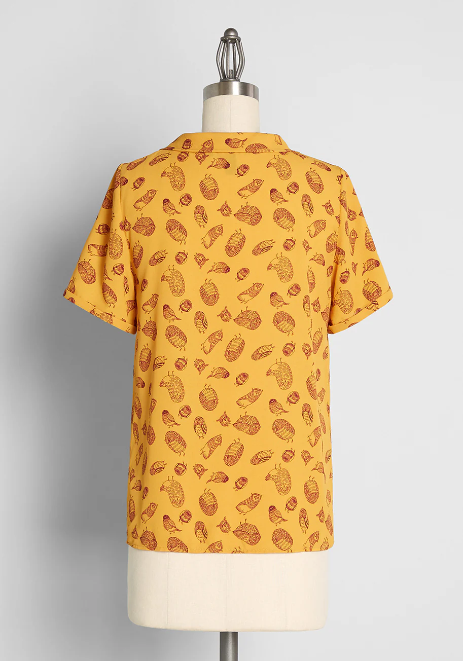 Always On My Mind Tie-Neck Blouse