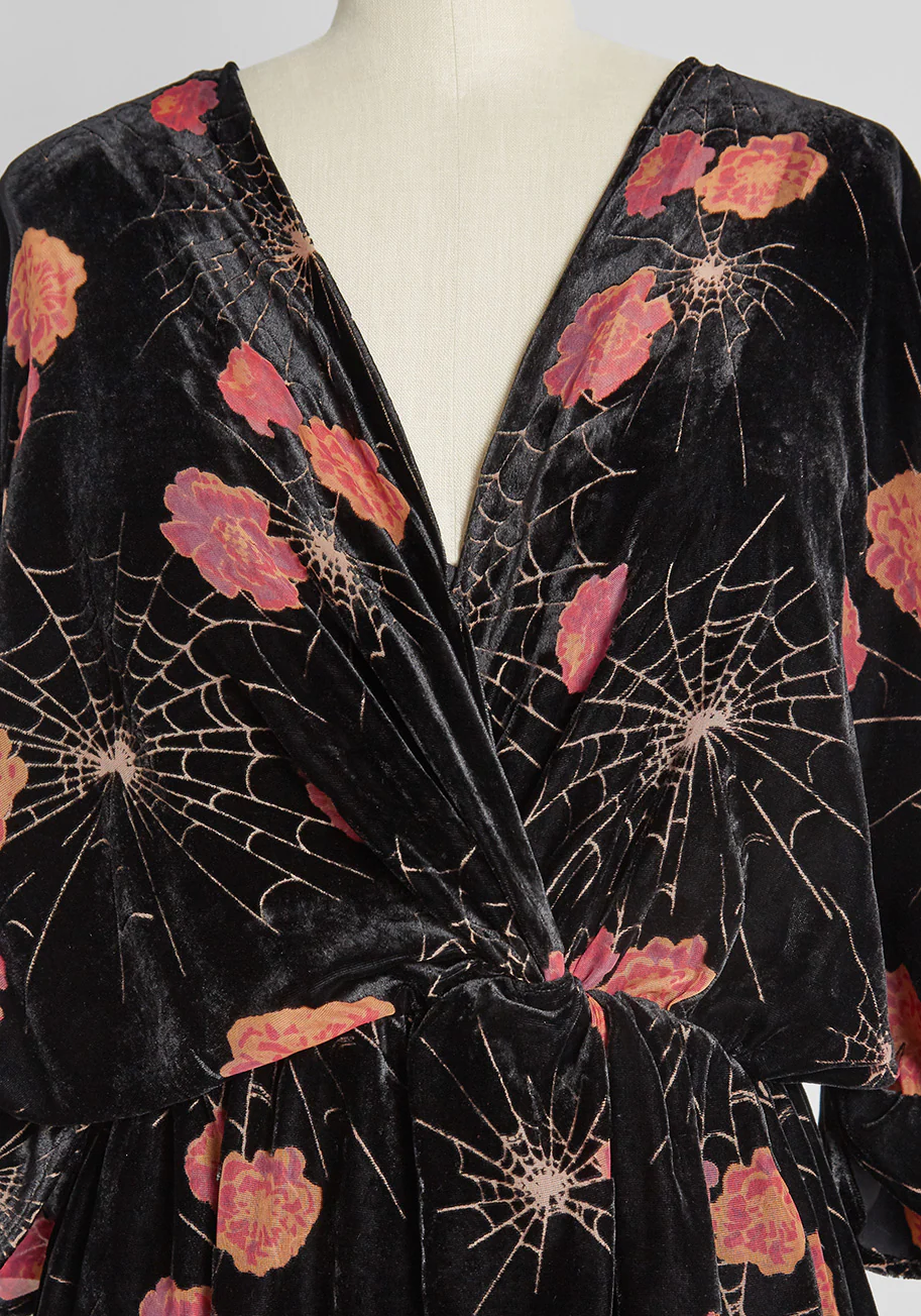 Dramatic Depths Velvet Dress