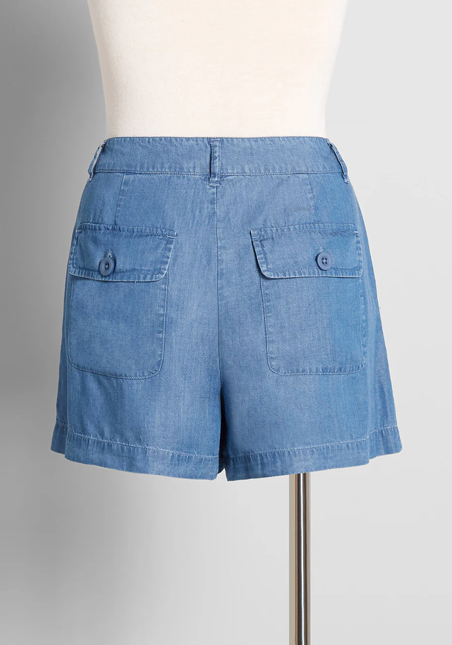 Chambray Cutie Pie Shorts