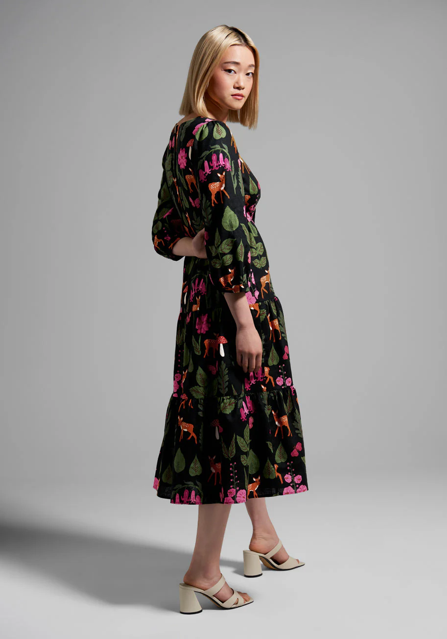 So Deer to Me Midi Dress