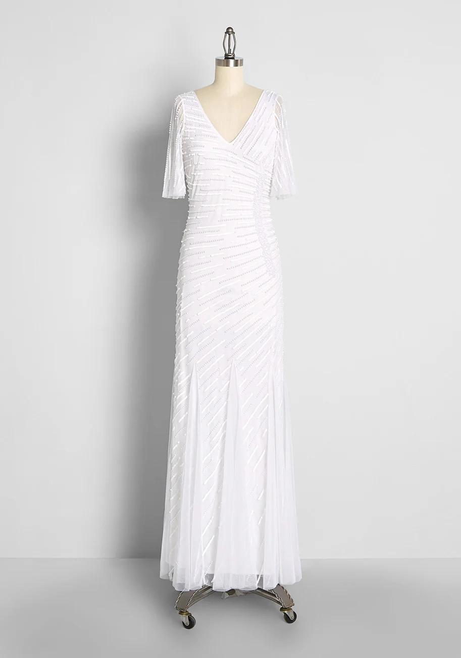 Breathtaking Beadwork Maxi Dress