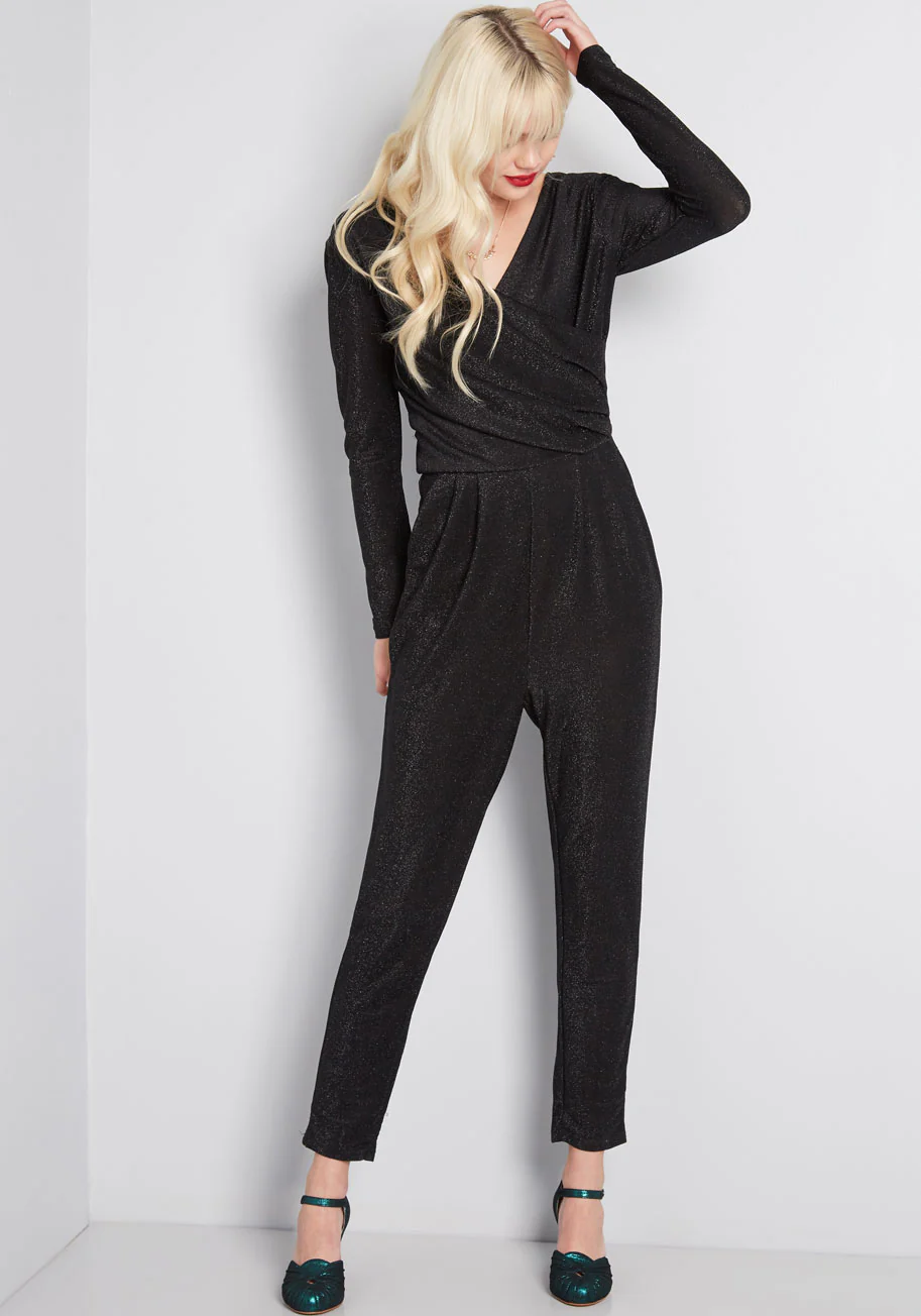 Spied Your Shine Sparkle Jumpsuit