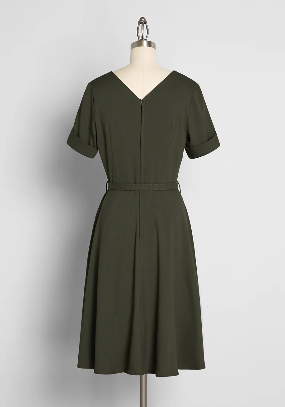 Spin On The Dance Floor Fit And Flare Dress