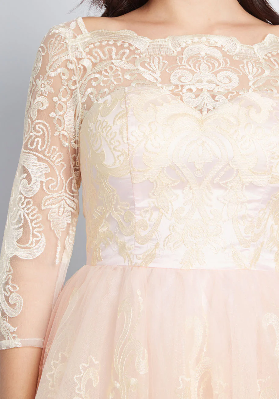 Gilded Grace Lace Dress