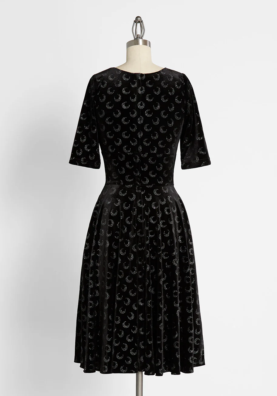 Dancing Beneath the Glitter Moon Dress