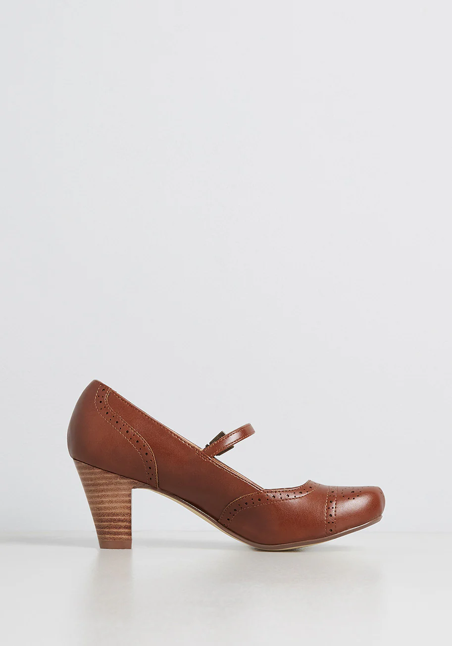 Back In The Saddle Ankle Strap Heel