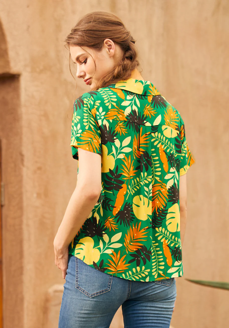 Call It A Classic Camp Collar Shirt