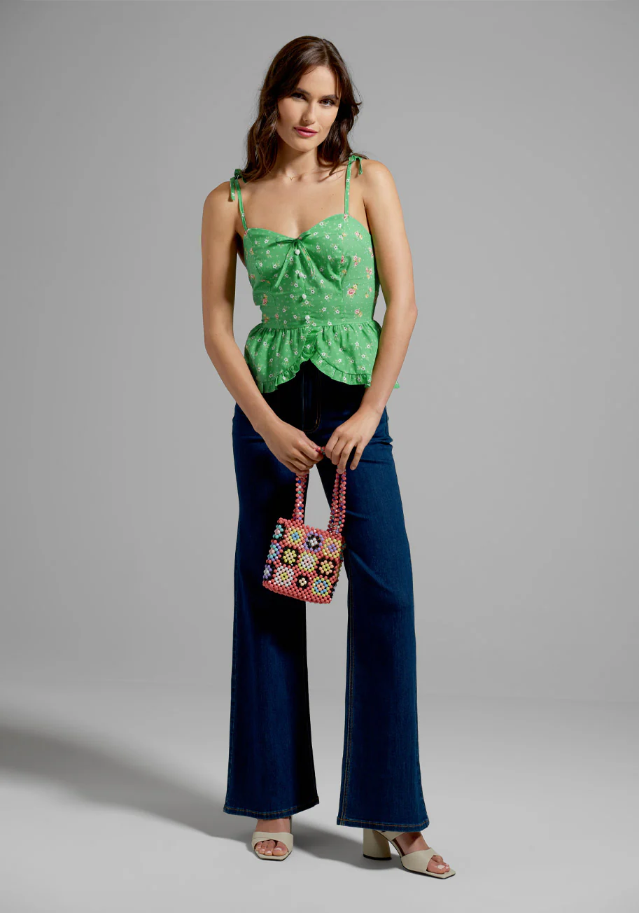 GUNNE SAX for ModCloth Super Bloom Peplum Top