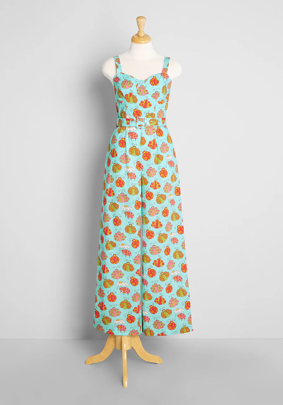 ModCloth x Marisol Muro Bugs and Kisses Wide-Leg Jumpsuit