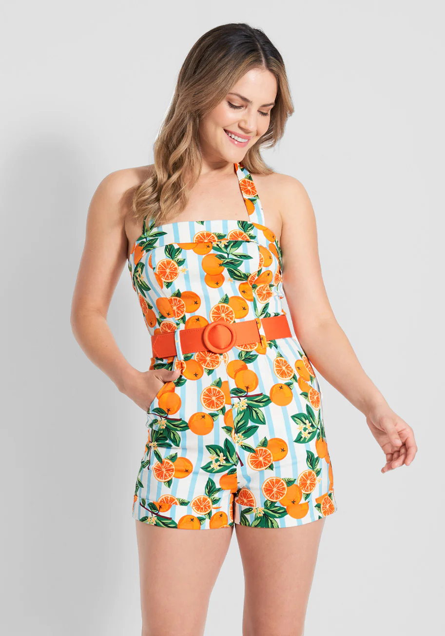 ModCloth x Collectif Squeezing In Some Fun Romper