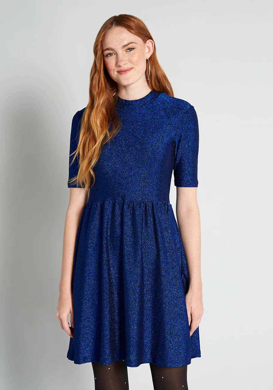Glacial Glamour Skater Dress