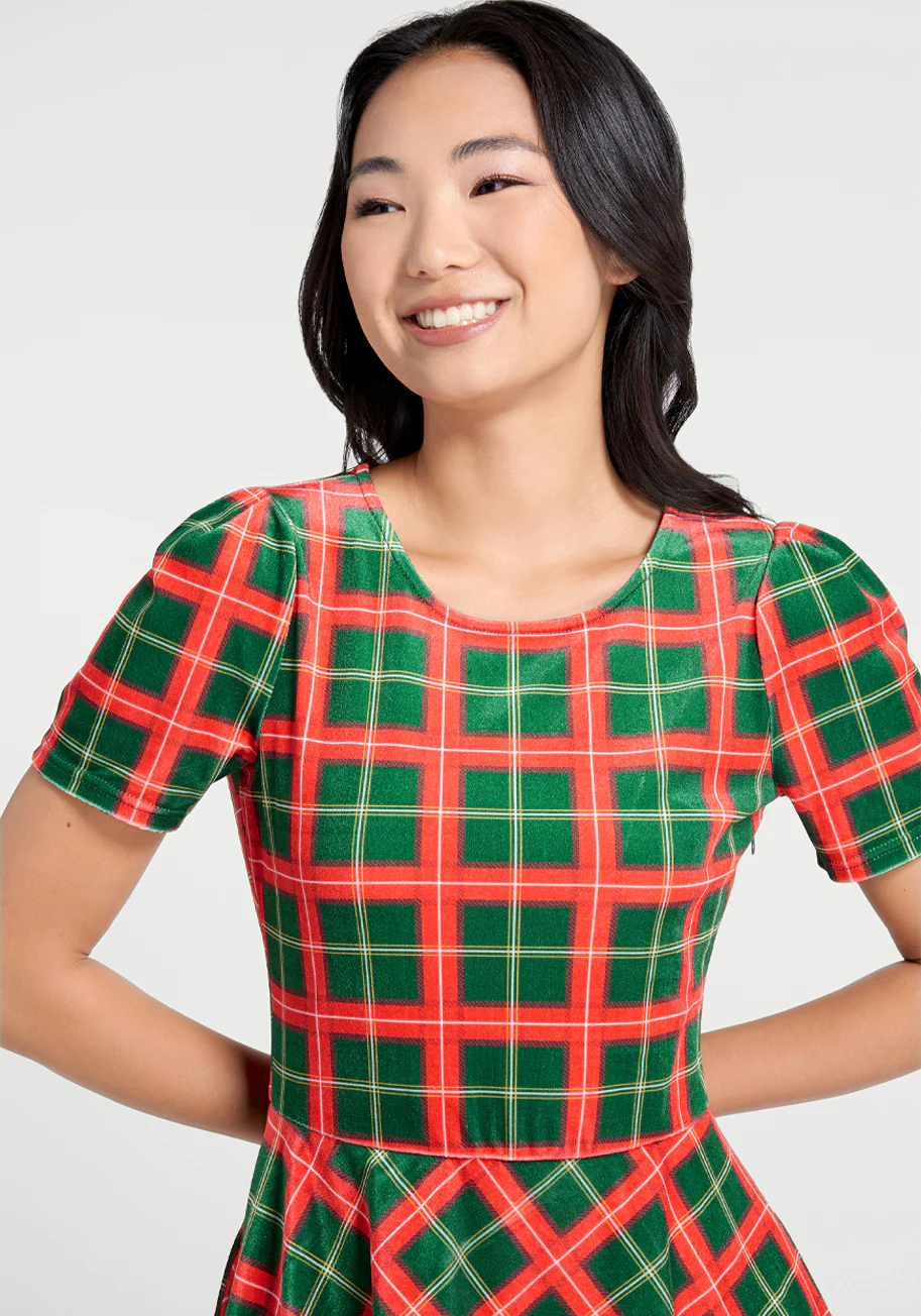 Party Favors Fit-and-Flare Dress