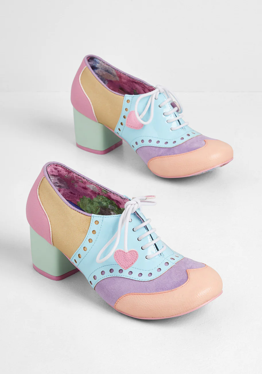Sweetly Swirled Oxford Heel