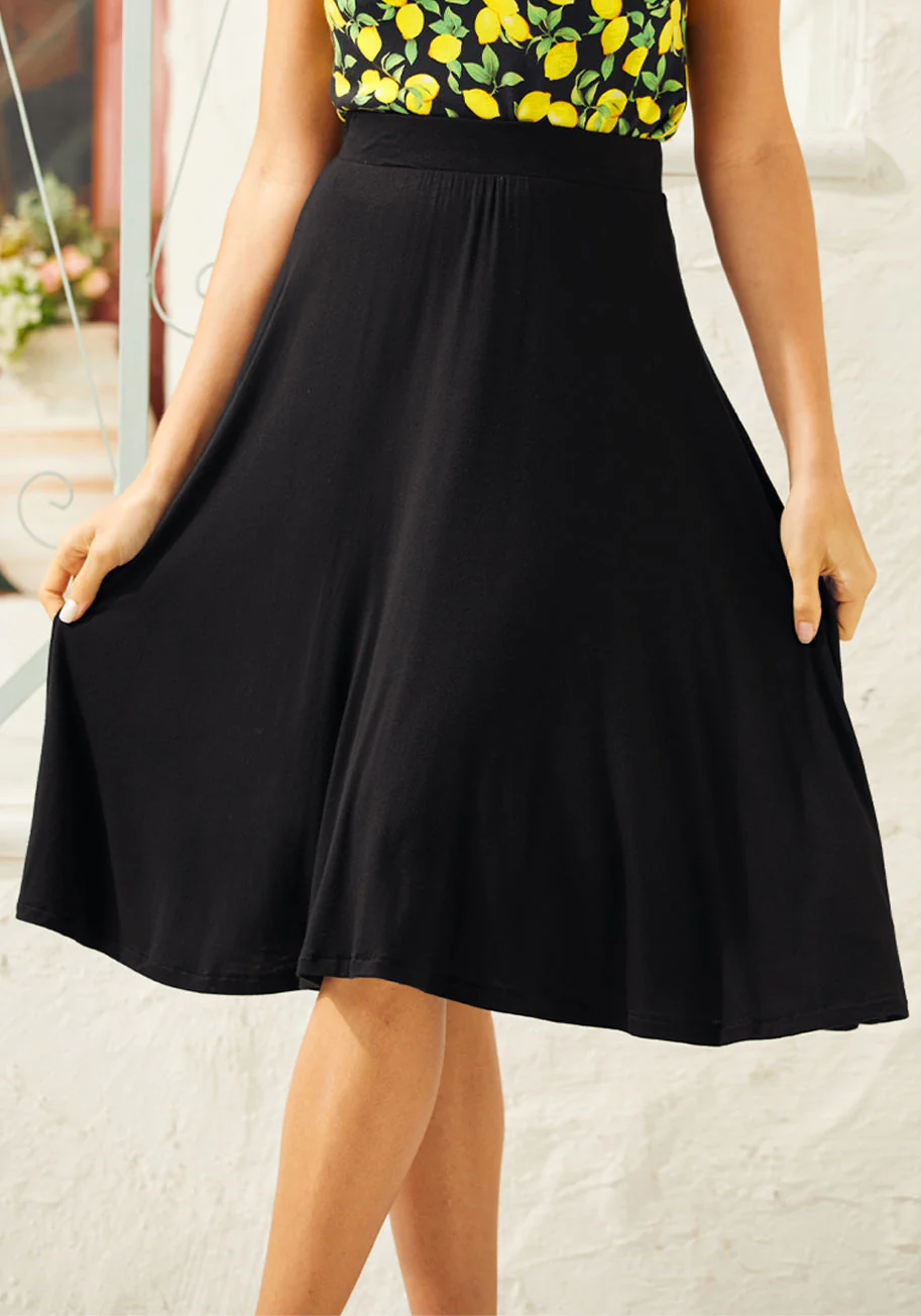 Excellence Attained Knit A-Line Skirt