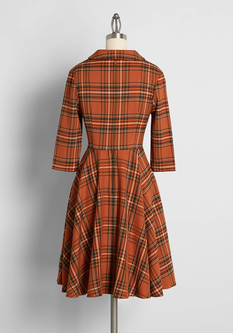 Essence of Autumn Fit and Flare Dress