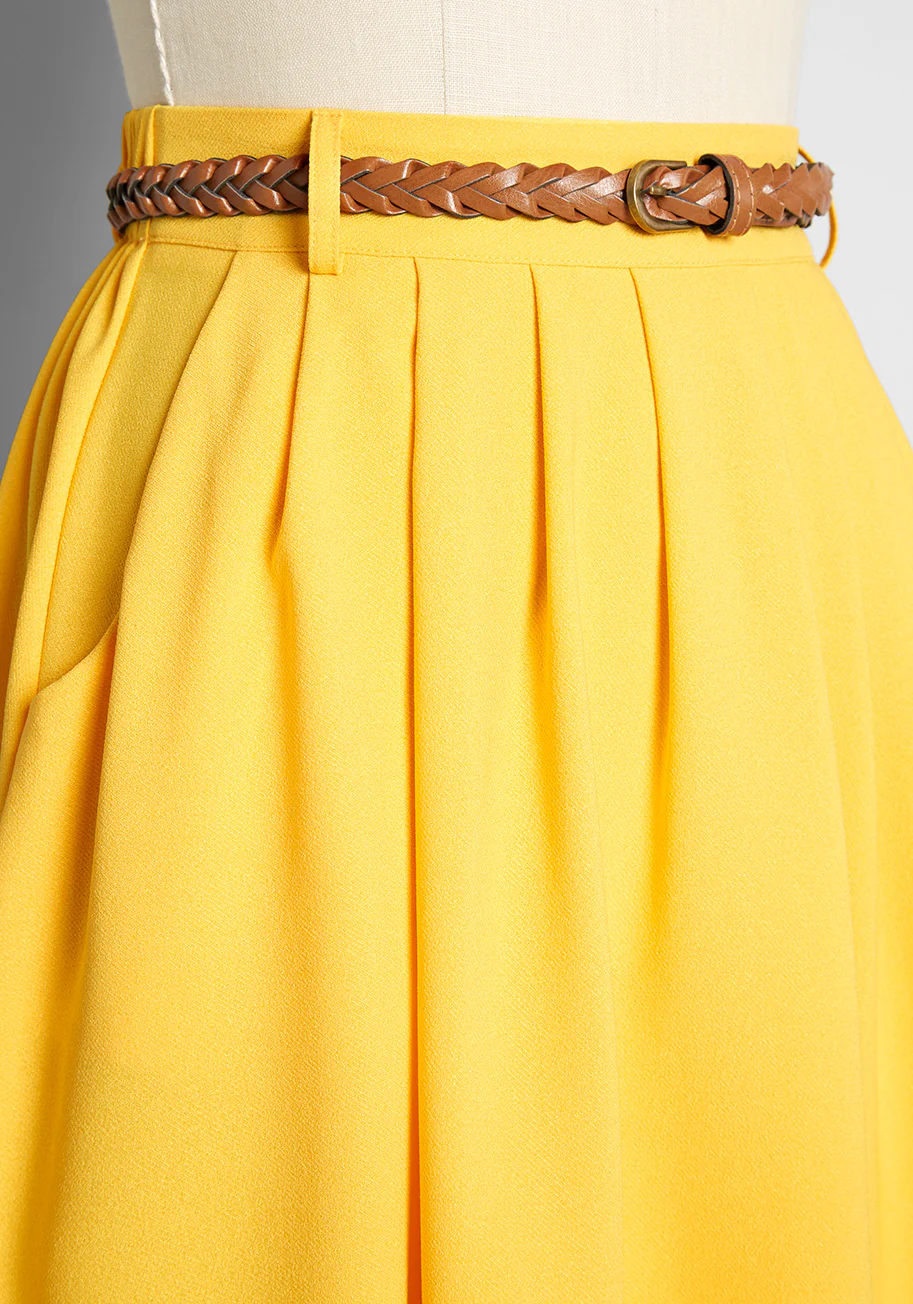 Breathtaking Tiger Lilies Midi Skirt