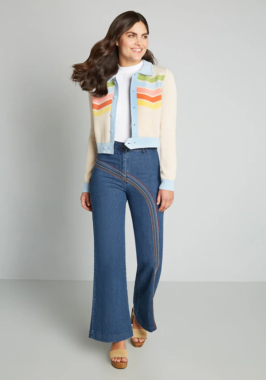 Rainbow With Me Wide-Leg Jeans
