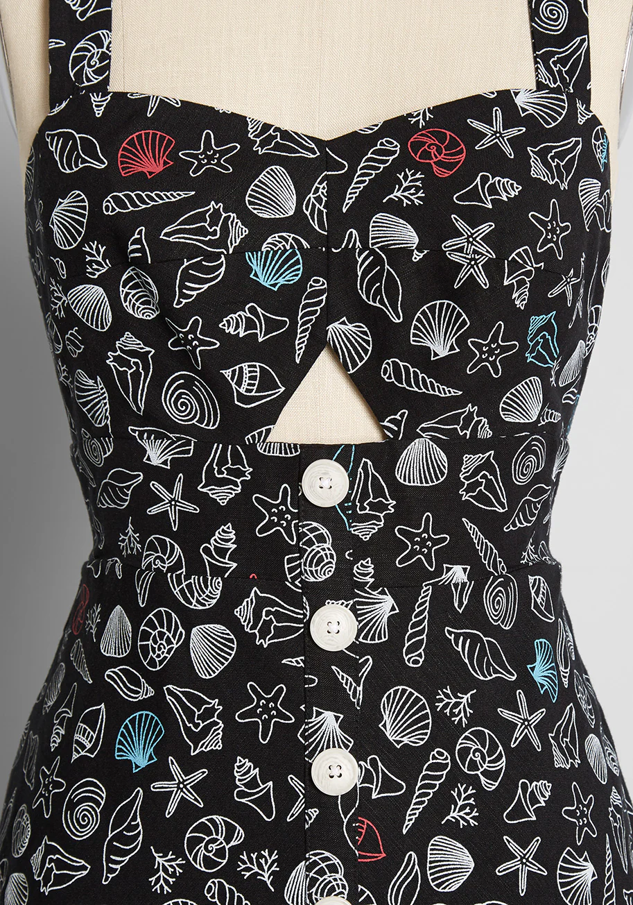 Seashore Spectacular Fit and Flare Dress