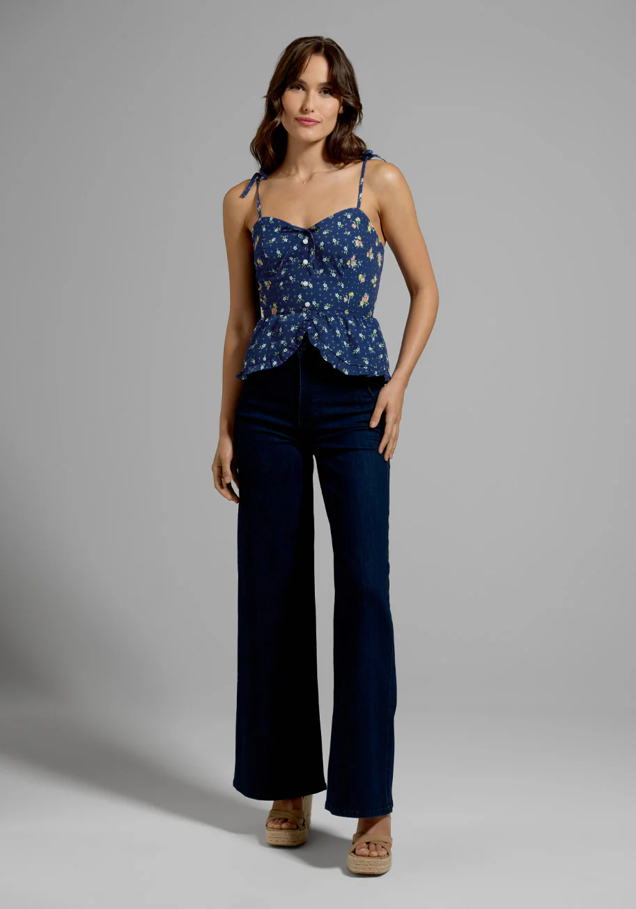 GUNNE SAX for ModCloth Super Bloom Peplum Top