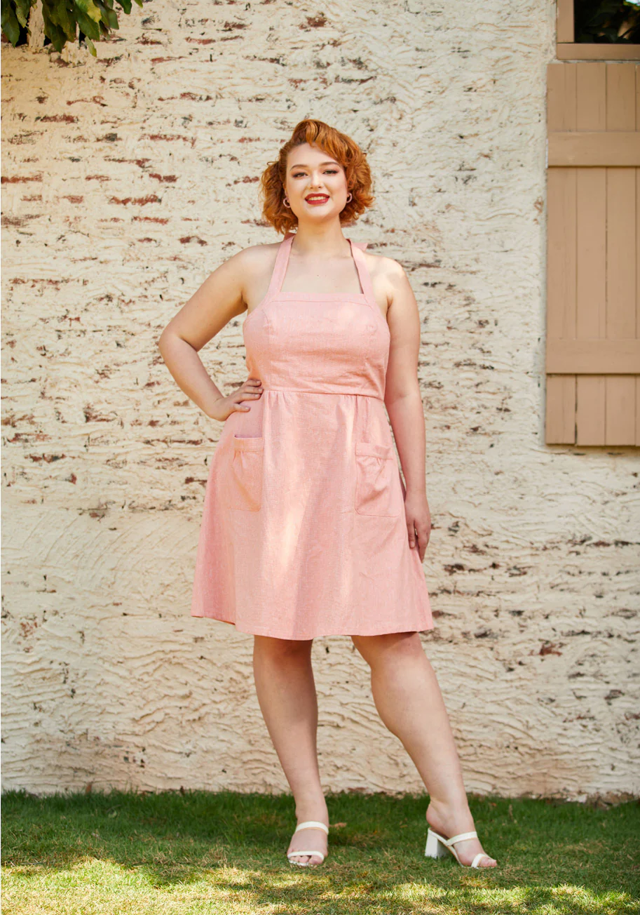 Halter Ego Fit and Flare Dress