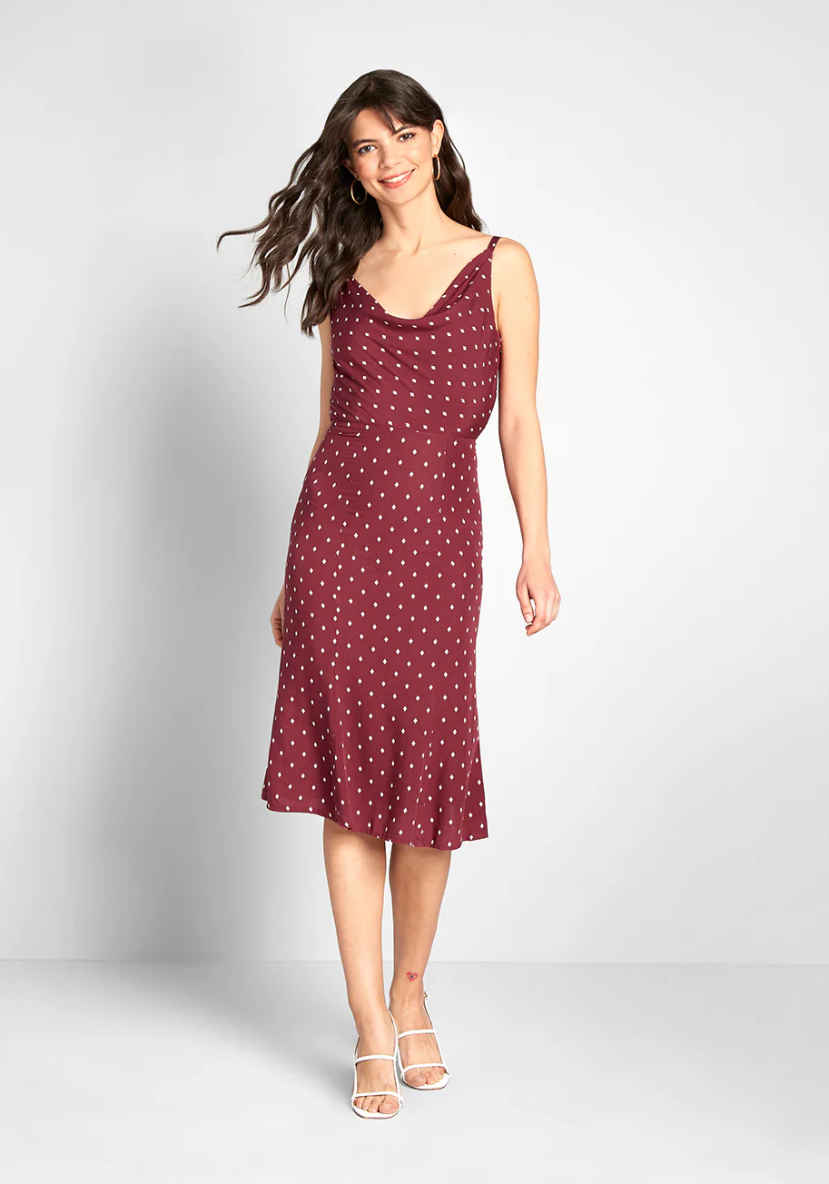 Cowl Me Anytime Slip Dress