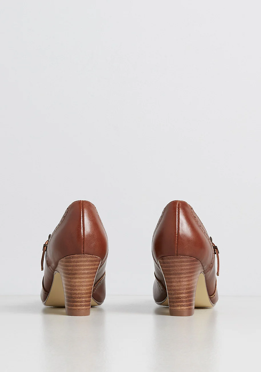 Back In The Saddle Ankle Strap Heel