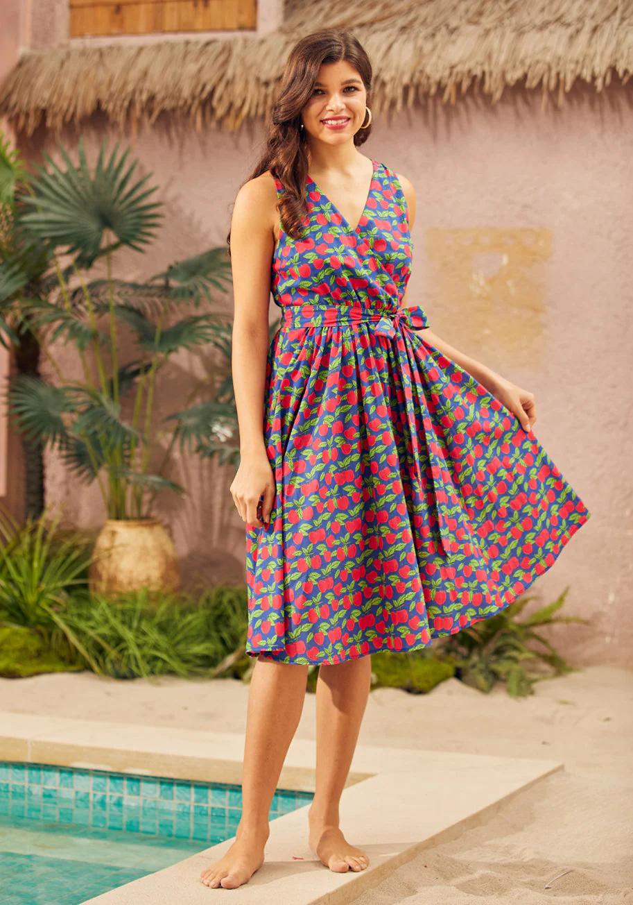 Instant Energy Faux-Wrap Dress