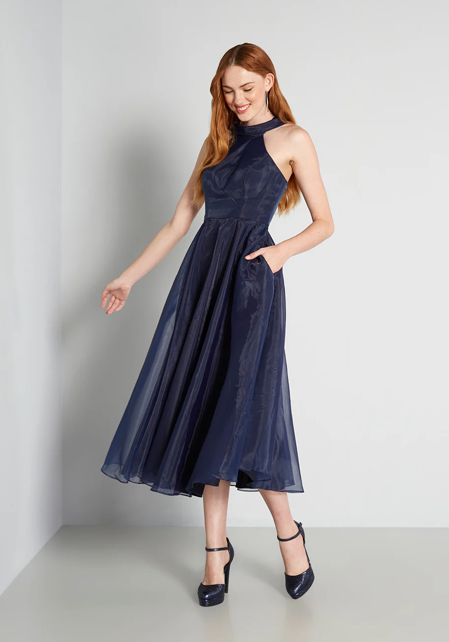 Into The Deep End A-Line Dress