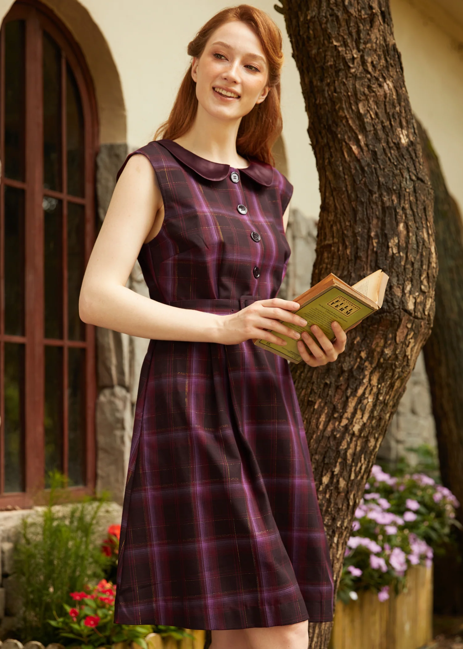 Swirly Twirly Sugar Plum Fit And Flare Dress